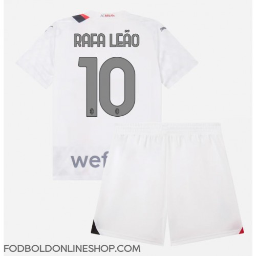 AC Milan Rafael Leao #10 Udebane Trøje Børn 2023-24 Kortærmet (+ Korte bukser)